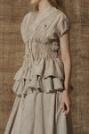 Mutedance 25 Spring/Summer Lace-Up Tunic Top MD-MD25SS02-SAND MD25SS01